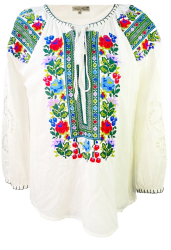 Bluza dama tip ie R 25 marime 2XL alb/verde broscuta 