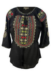 Bluza dama tip ie R 25 marime 2XL negru/rosu 