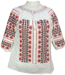Bluza dama tip ie R21 marime 2XL alb/rosu 