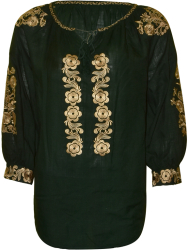 Bluza tip camasa dama RV marime 2XL verde/auriu 