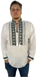Bluza tip ie barbati R21 marime M alb/verde 