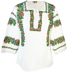 Bluza tip ie dama RIAG marime 2XL alb/maro 