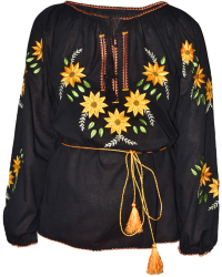 Bluza tip ie traditionala dama IM1 marime 2XL negru