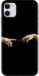 Husa din silicon compatibila cu Apple iPhone 11 - model Arta contemporana 