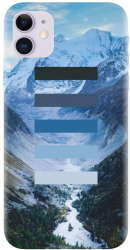 Husa din silicon compatibila cu Apple iPhone 11 - model Color Scheme Iarna 