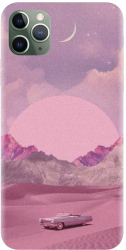 Husa din silicon compatibila cu Apple iPhone 11 Pro - model Collage Pink 