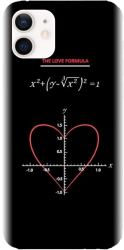 Husa din silicon compatibila cu Apple iPhone 12 Mini - model The Love Formula 
