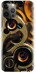 Husa din silicon compatibila cu Apple iPhone 12 Pro Max - model Clock Mechanism 