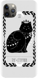 Husa din silicon compatibila cu Apple iPhone 12 Pro - model Tarot The Emperor 