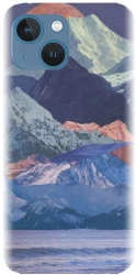 Husa din silicon compatibila cu Apple iPhone 13 - model Collage Mountain