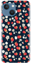 Husa din silicon compatibila cu Apple iPhone 13 - model Floral Colorat 