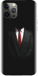 Husa din silicon compatibila cu Apple iPhone 13 Pro Max - model Mystery Man In Suit 