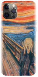 Husa din silicon compatibila cu Apple iPhone 13 Pro Max - model The Scream 