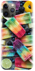 Husa din silicon compatibila cu Apple iPhone 13 Pro - model Colorful Ice Cream