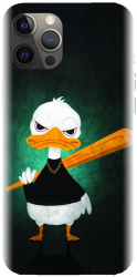 Husa din silicon compatibila cu Apple iPhone 14 Pro Max - model Duck With A Bat 
