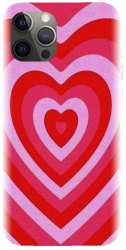 Husa din silicon compatibila cu Apple iPhone 14 Pro Max - model PPG Heart Tunnel 