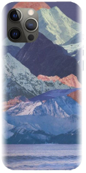 Husa din silicon compatibila cu Apple iPhone 14 Pro - model Collage Mountain 