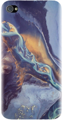 Husa din silicon compatibila cu Apple iPhone 4 / 4S - model Abstract 101 