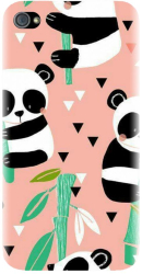 Husa din silicon compatibila cu Apple iPhone 4 / 4S - model Baby panda 001 