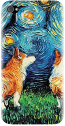 Husa din silicon compatibila cu Apple iPhone 4 / 4S - model Doggy Night 