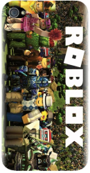 Husa din silicon compatibila cu Apple iPhone 4 / 4S - model Roblox 