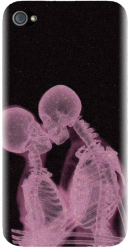 Husa din silicon compatibila cu Apple iPhone 4 / 4S - model X Ray 
