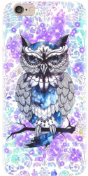 Husa din silicon compatibila cu Apple iPhone 5 / 5S / 5G / SE - model Abstract Owl 