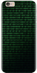 Husa din silicon compatibila cu Apple iPhone 5 / 5S / 5G / SE - model Binary Code 