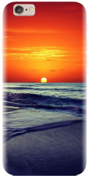 Husa din silicon compatibila cu Apple iPhone 5 / 5S / 5G / SE - model Ocean Sunset 