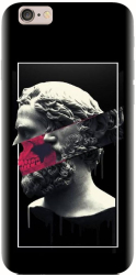 Husa din silicon compatibila cu Apple iPhone 5 / 5S / 5G / SE - model Smoking Sculpture 