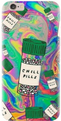 Husa din silicon compatibila cu Apple iPhone 5 / 5S / 5G / SE - model Trippy Pills