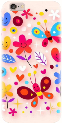 Husa din silicon compatibila cu Apple iPhone 5C - model Butterfly 002 