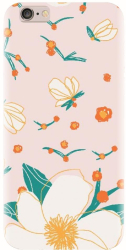 Husa din silicon compatibila cu Apple iPhone 6 Plus - model Floral 