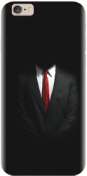 Husa din silicon compatibila cu Apple iPhone 6 Plus - model Mystery Man In Suit 