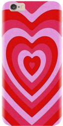 Husa din silicon compatibila cu Apple iPhone 6 Plus - model PPG Heart Tunnel 