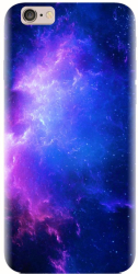 Husa din silicon compatibila cu Apple iPhone 6 Plus - model Purple Space Nebula 