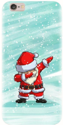 Husa din silicon compatibila cu Apple iPhone 6 Plus - model Santa Dance 