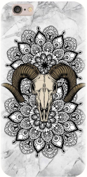 Husa din silicon compatibila cu Apple iPhone 6 Plus - model Tatoo Art Goat 