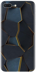 Husa din silicon compatibila cu Apple iPhone 7 Plus - model Abstract Draw 