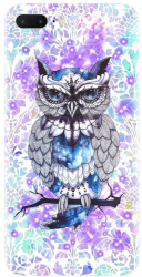 Husa din silicon compatibila cu Apple iPhone 7 Plus - model Abstract Owl