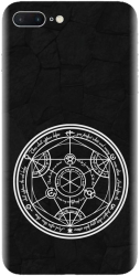 Husa din silicon compatibila cu Apple iPhone 7 Plus - model Anime Transmutation Circle 