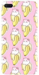 Husa din silicon compatibila cu Apple iPhone 7 Plus - model Banana Cats