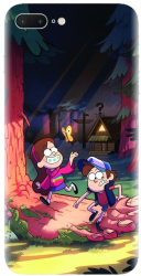 Husa din silicon compatibila cu Apple iPhone 7 Plus - model Gravity Falls 