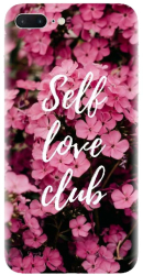 Husa din silicon compatibila cu Apple iPhone 8 Plus - model Love Self Love Club 