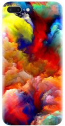 Husa din silicon compatibila cu Apple iPhone 8 Plus - model Oil Painting Colorful Strokes 
