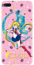 Husa din silicon compatibila cu Apple iPhone 8 Plus - model Sailor Moon 