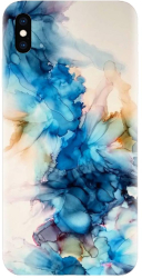 Husa din silicon compatibila cu Apple iPhone X - model Ink Flowers 