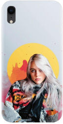 Husa din silicon compatibila cu Apple iPhone XR - model Billie Eilish 