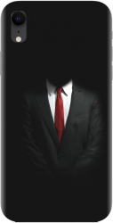 Husa din silicon compatibila cu Apple iPhone XR - model Mystery Man In Suit