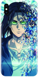 Husa din silicon compatibila cu Apple iPhone Xs - model Anime Aot CSR 1300 